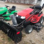 Used Johnsered Garden Tractor Snow Blower and 54″ Mower Deck only 96.9 hours on it! For Sale $2700.00 #177